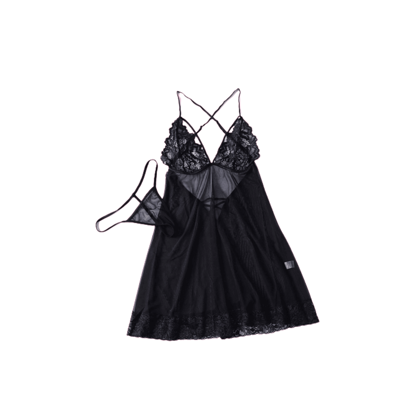 Babydoll Silky Negro