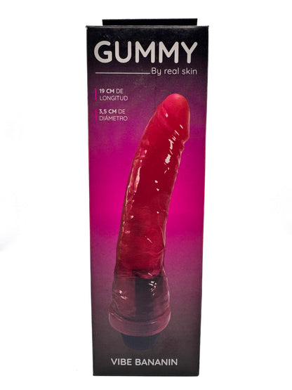 Vibrador Jelly Bananin Rojo