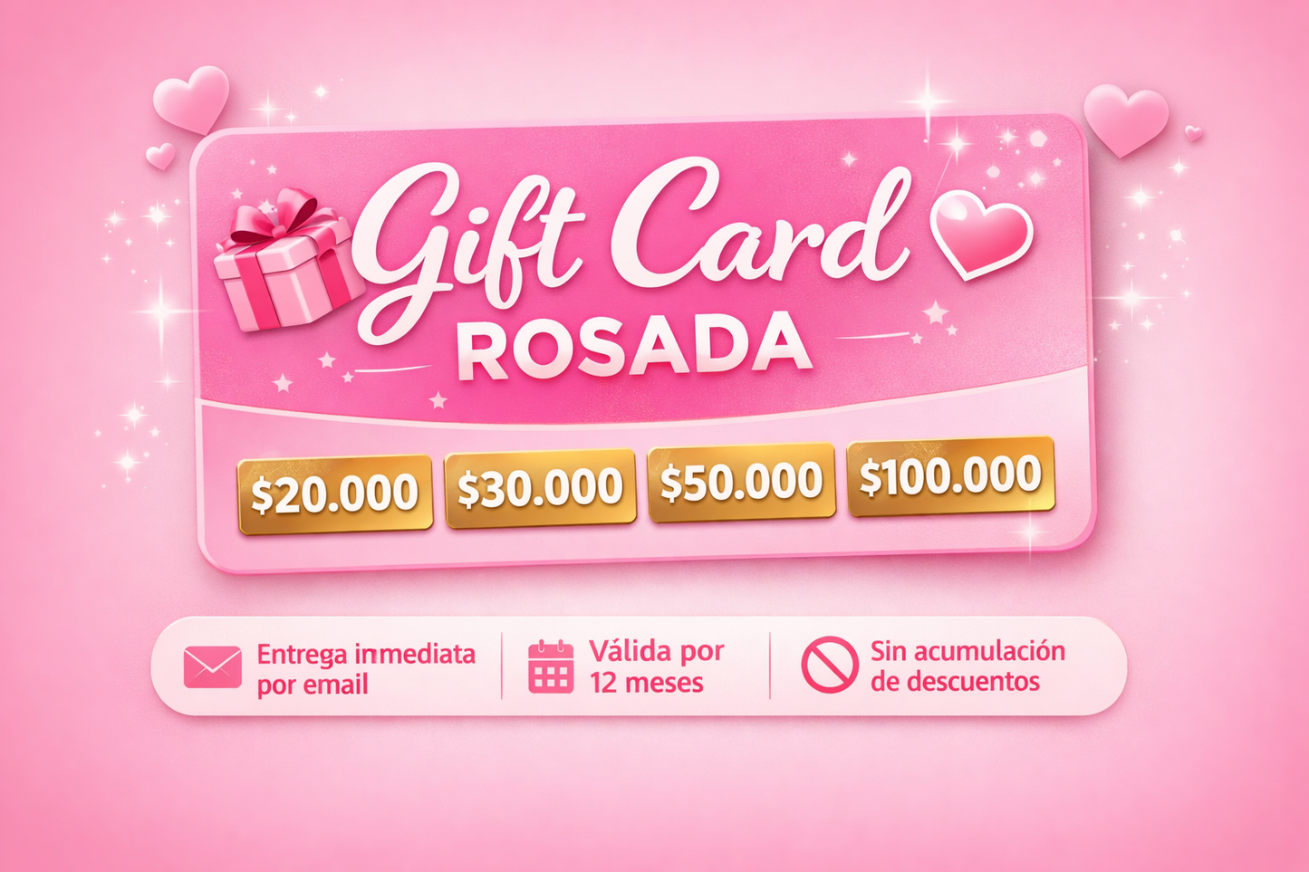 Gift Card Rosada