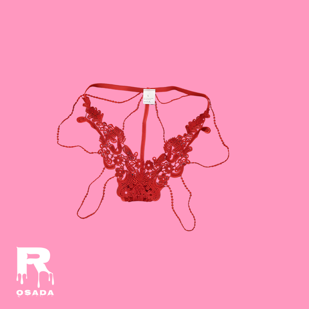 Colaless Bordado Rojo