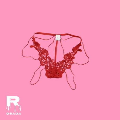 Colaless Bordado Rojo