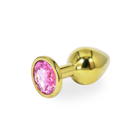 Plug Anal con Joya Rosada - Talla M