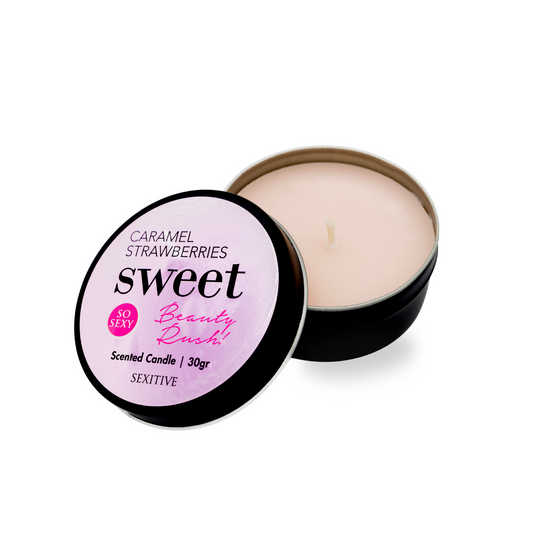 Vela Sweet Caramel Strawberries - para masajes